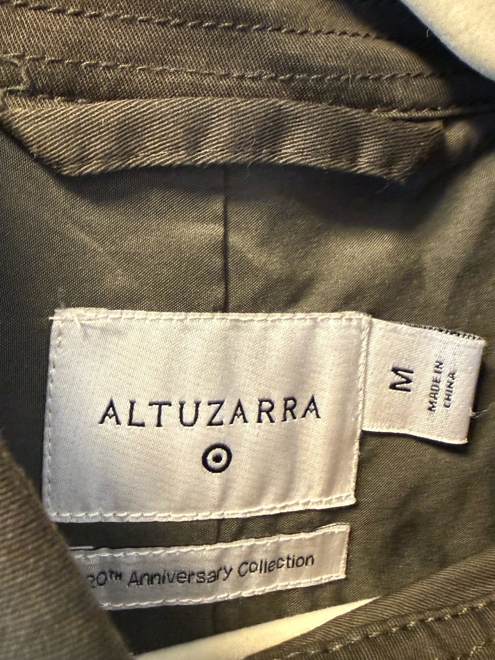 Altuzarra for Target 20th Anniversary Olive Green Double Breasted Trench Coat M - Picture 4 of 5